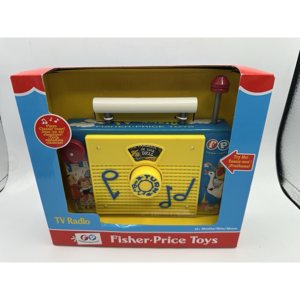 FISHER PRICE TV RADIO MUSICAL TOY PRESCHOOL NEW